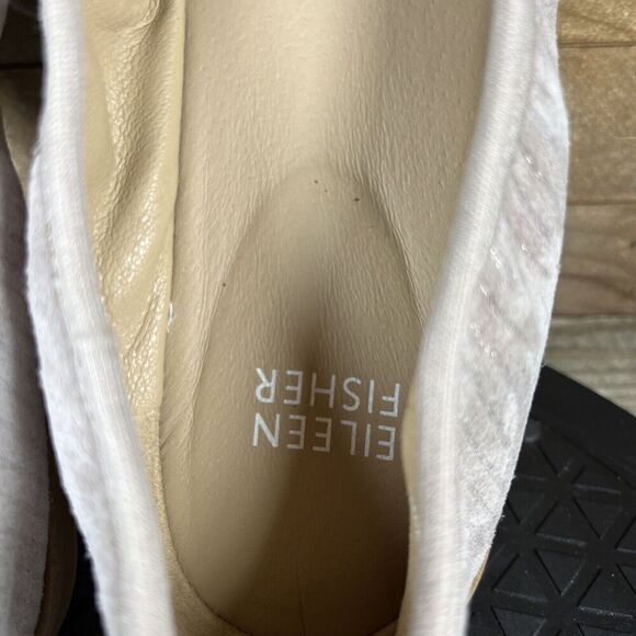 Women's Size 6 Eileen Fisher Notion Leather Ballet Flat Gray Slip On NWOB - Picture 6 of 10